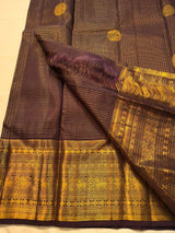 Rhapsodic Brown Soft Silk Saree With Ethereal Blouse Piece