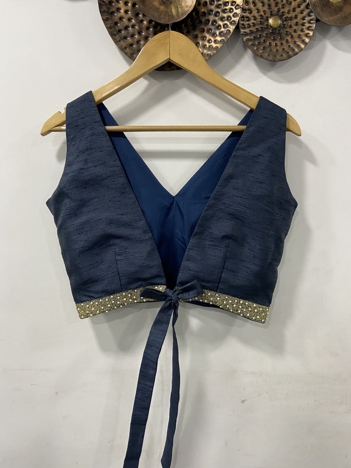 Soft Net Navy Blue Plain Ruffle Lehenga Choli
