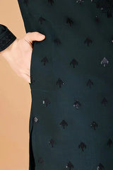 Designer Green Viscose Silk Kurta for Men