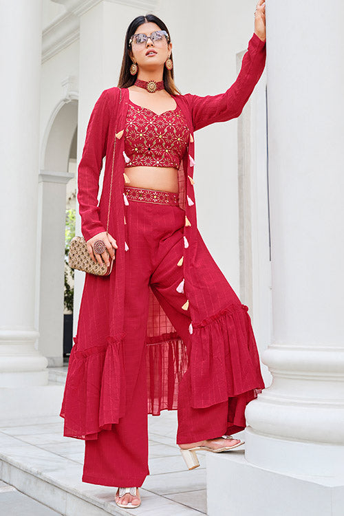 Stylish Designer Ready to Wear Georgette Co-Ords Set Collection