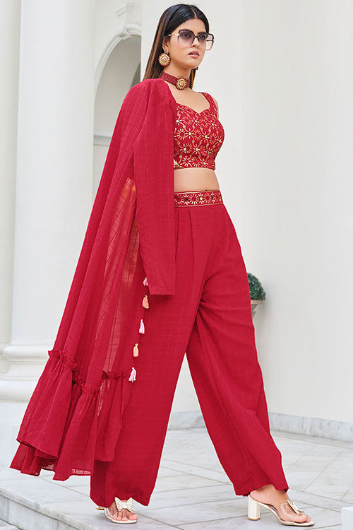 Stylish Designer Ready to Wear Georgette Co-Ords Set Collection