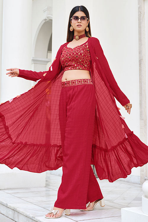 Stylish Designer Ready to Wear Georgette Co-Ords Set Collection