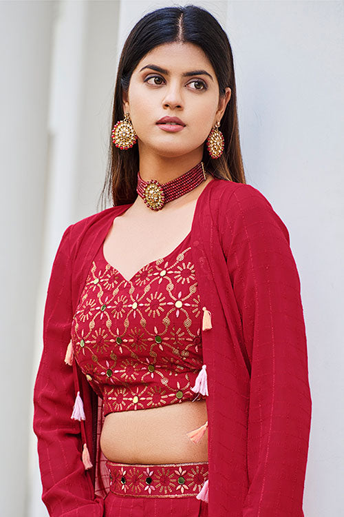 Stylish Designer Ready to Wear Georgette Co-Ords Set Collection