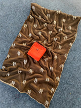 Enchanting Brown Banarasi Georgette Silk Saree With Petrichor Blouse Piece