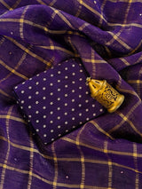 Ideal Purple Mirror Work Chiffon Silk Saree With Resplendent Blouse Piece