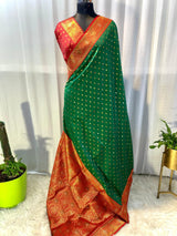 Intricate Dark Pink Soft Banarasi Silk Saree With Surpassing Blouse Piece