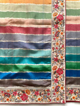 Evocative Multicolor Pure Loom Tusser Silk Saree With Capricious Blouse Piece