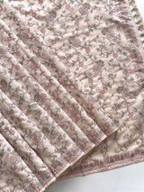 Scintilla Beige Embroidery Work Tussar Silk Saree With Splendiferous Blouse Piece