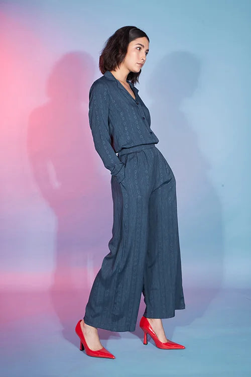Teal Green Viscose Rayon two Piece Co-ords Set Collection