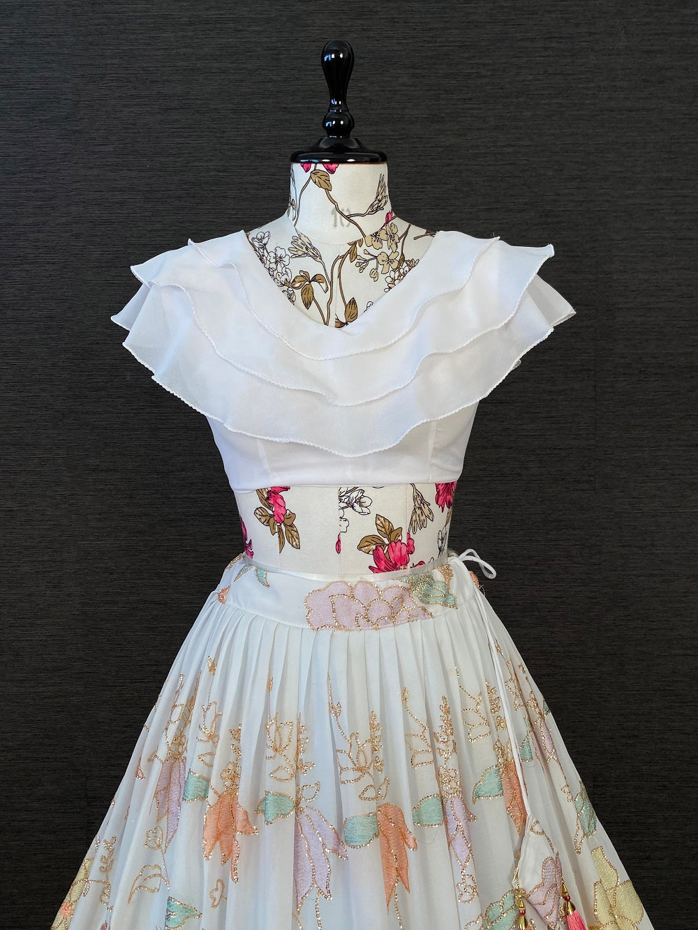 White Color Ready Made Georgette Blouse