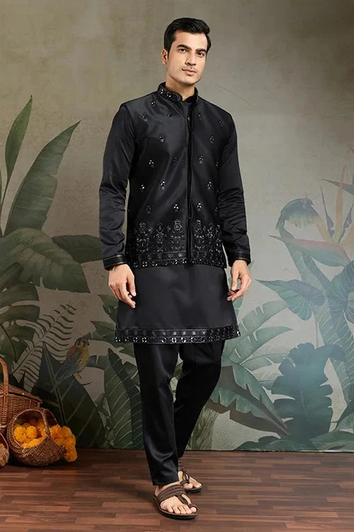 Ethnic Wear Trending Kurta Koti with Pajama for Men