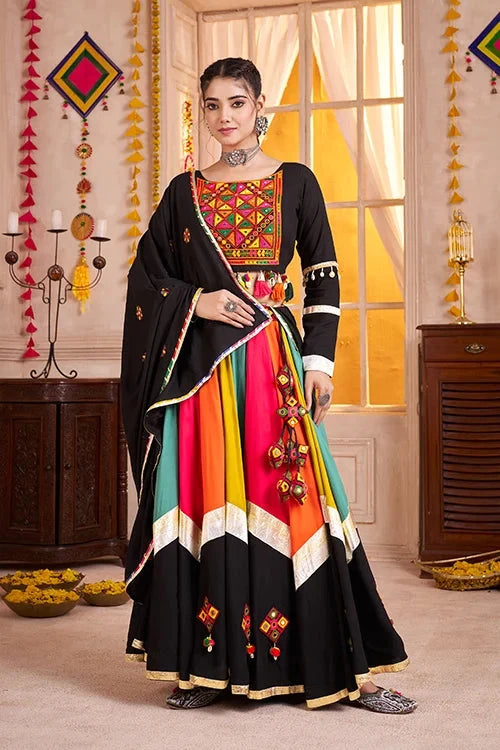 Traditional Multi Color Navratri Special Chaniya Choli