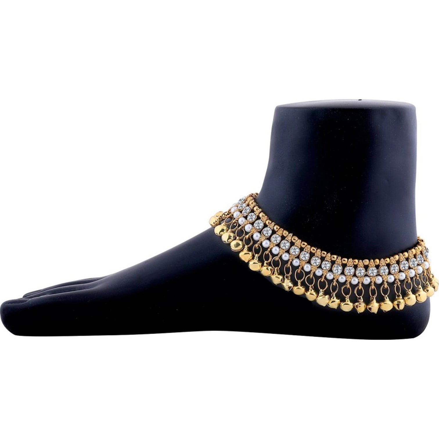 Traditional Heavy Bridal Anklets Alloy Anklet (Pack of 2)