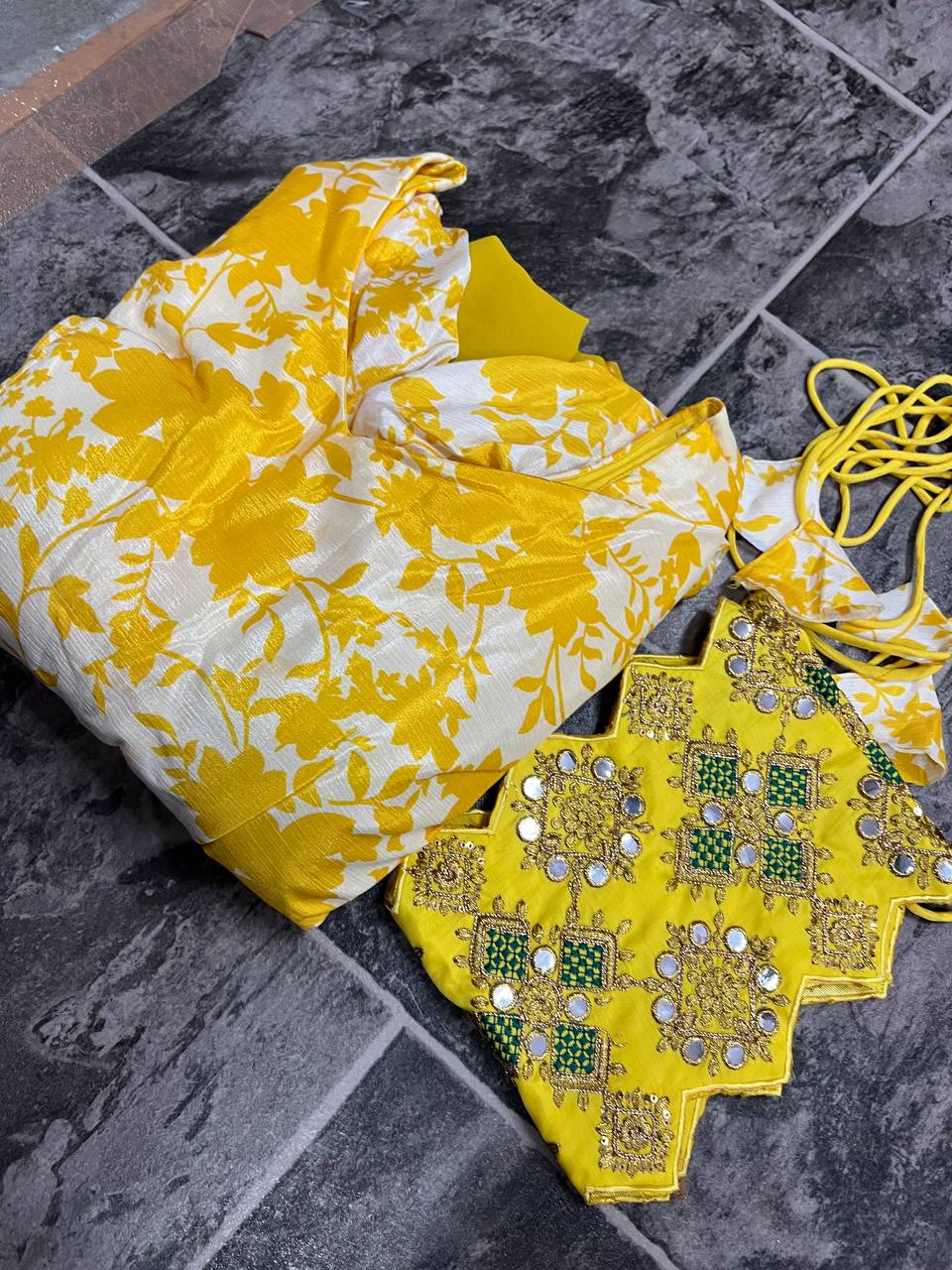 Traditional Yellow Gown For Haldi Ceremony
