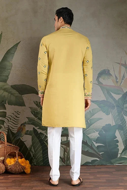 Haldi Special Trending Kurta Design for Men