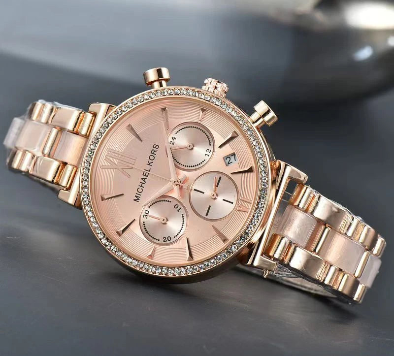 Classy Michael Kors Watch For Women with Fully Functional Chronograph