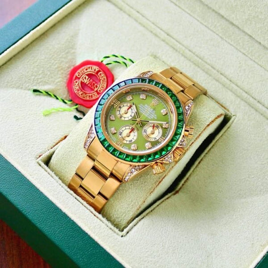 Rolex Daytona Watch, Rainbow Chronograph Luxury Watch