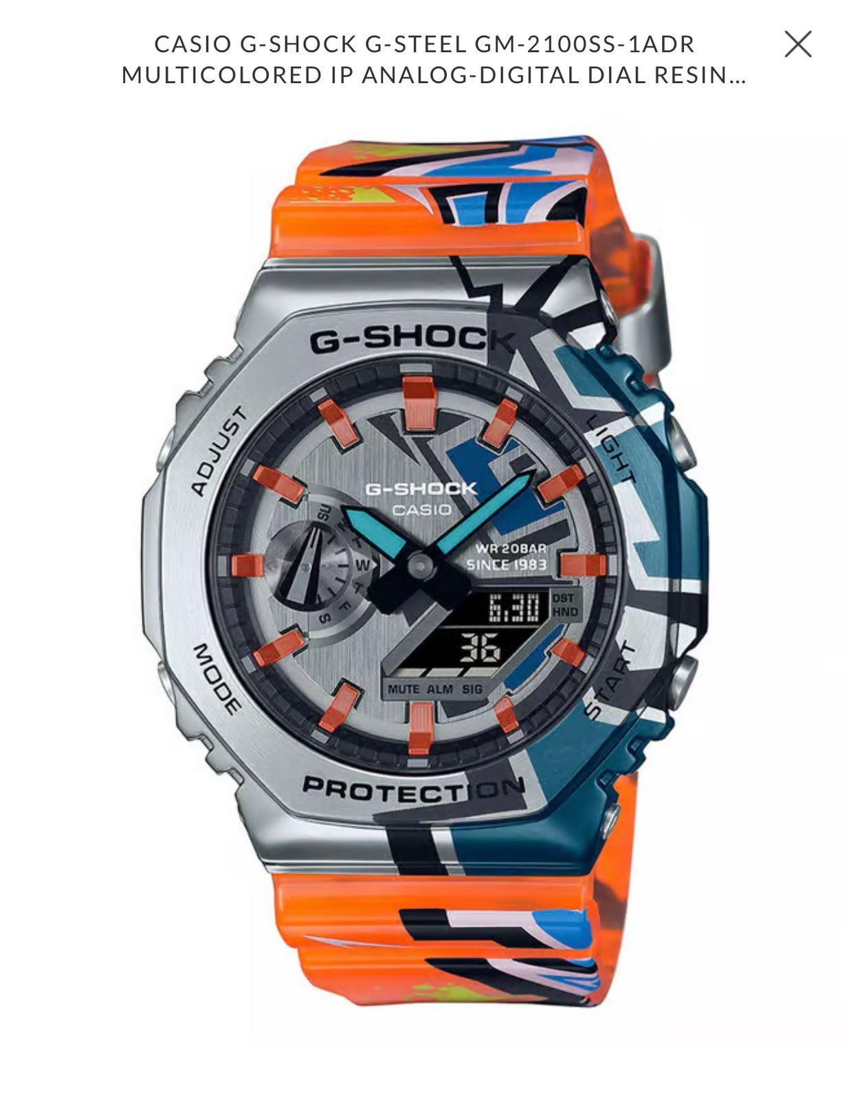 G-Shock GM2100 with silver metal body