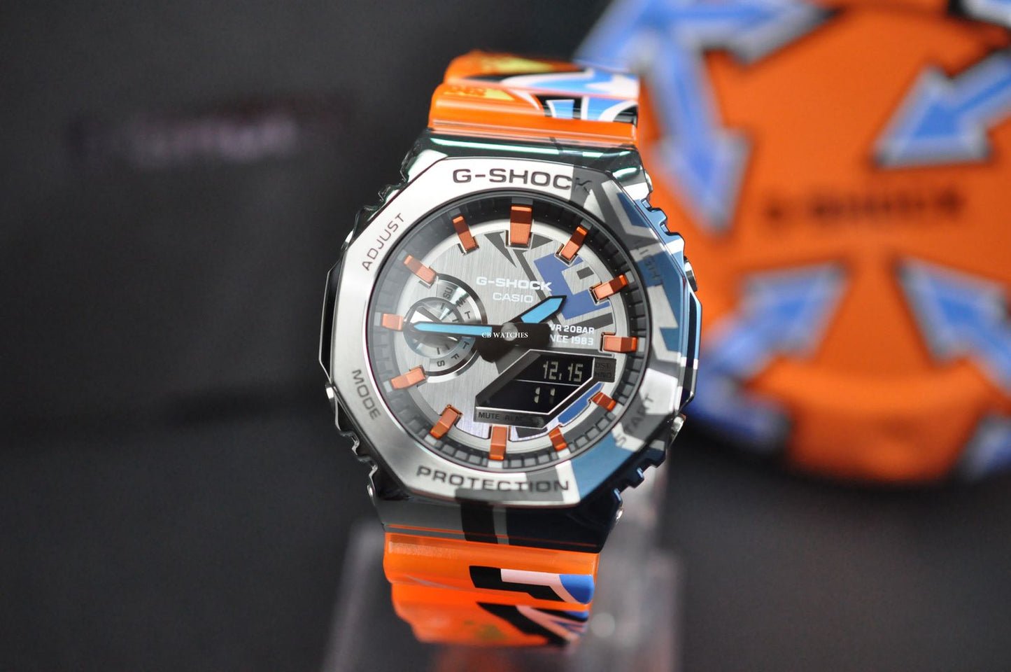 G-Shock GM2100 with silver metal body