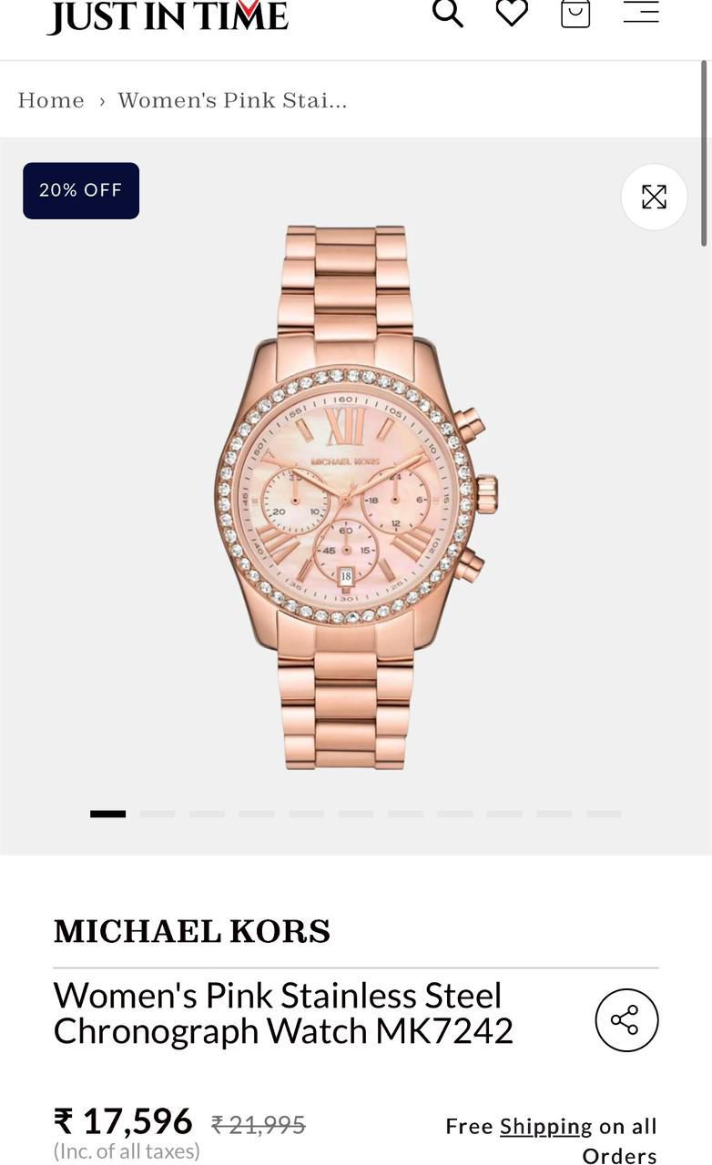 Michael Kors Luxurious Watch for Womens
