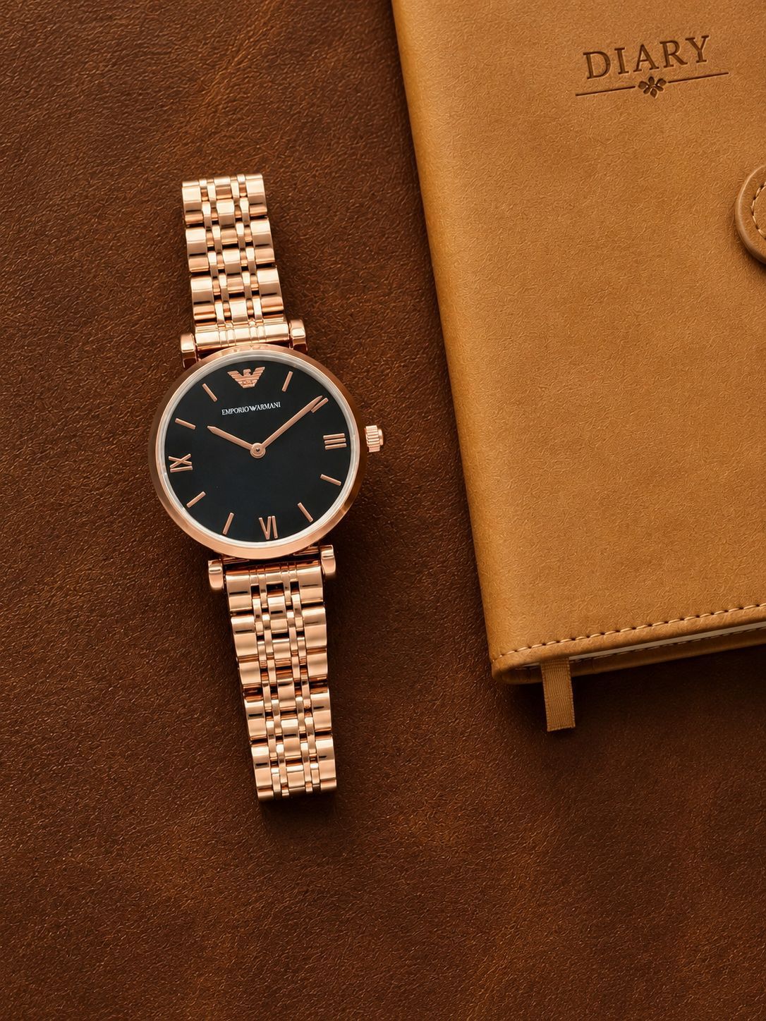 Emporio Armani Black  Dial