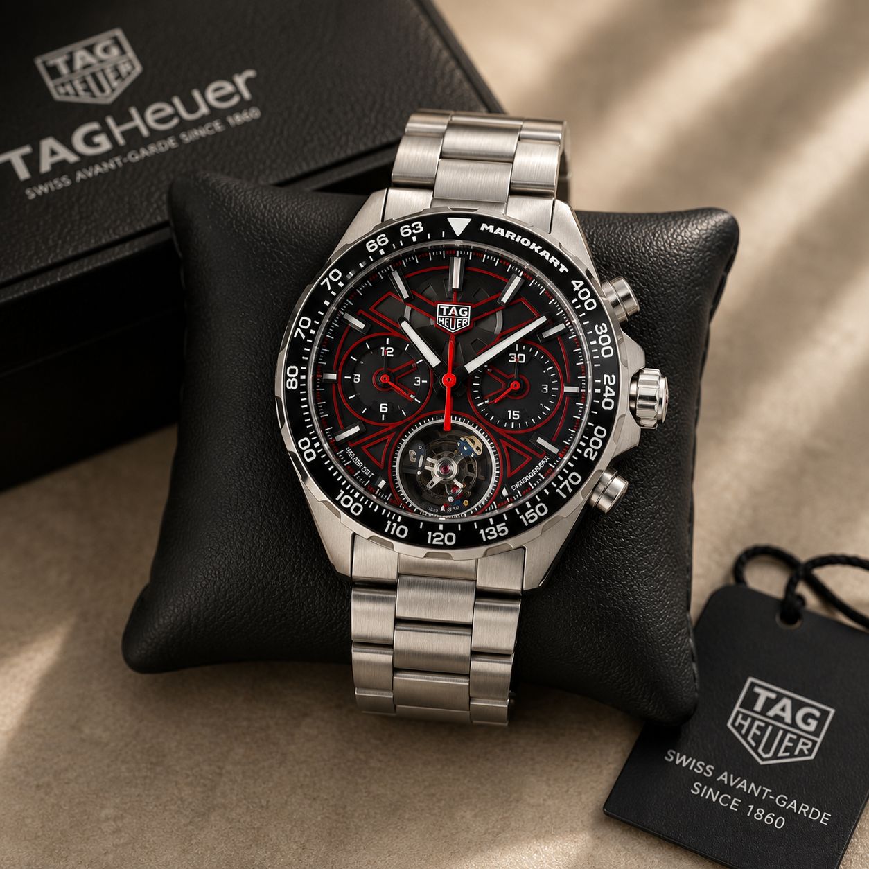 TAG Heuer Formula 1 Mario Kart Silver Chronograph