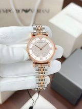 Emporio Armani Women’s Rose Gold Diamond Dial