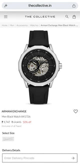 Armani Exchange AX Automatic Skeleton