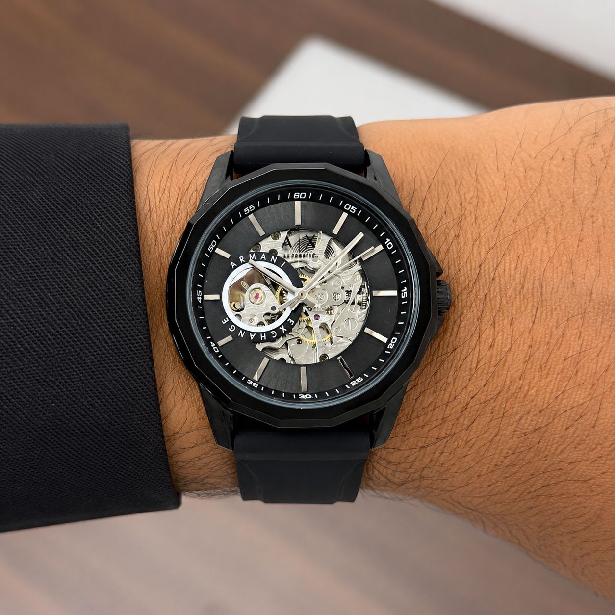 Armani Exchange Modern Automatic Skeleton
