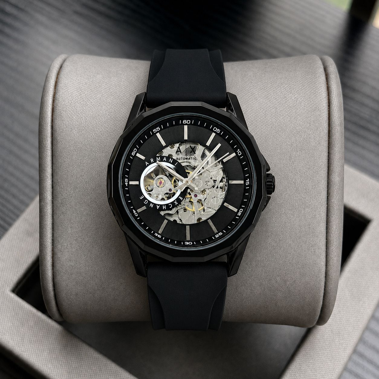 Armani Exchange Modern Automatic Skeleton