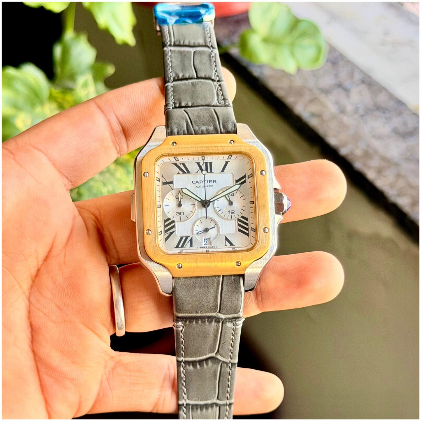 Cartier Santos de Cartier Chronograph Grey