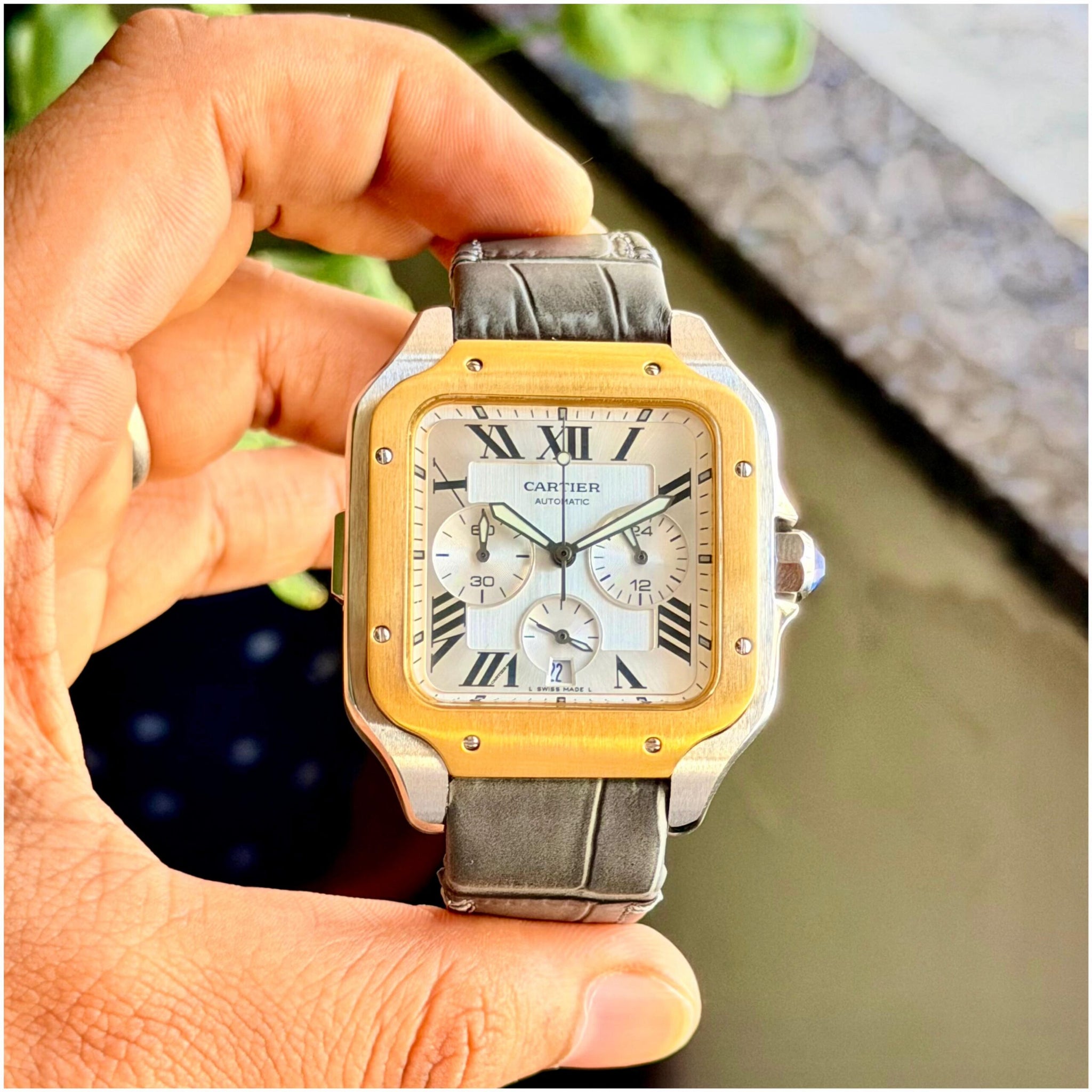 Cartier Santos de Cartier Chronograph Grey