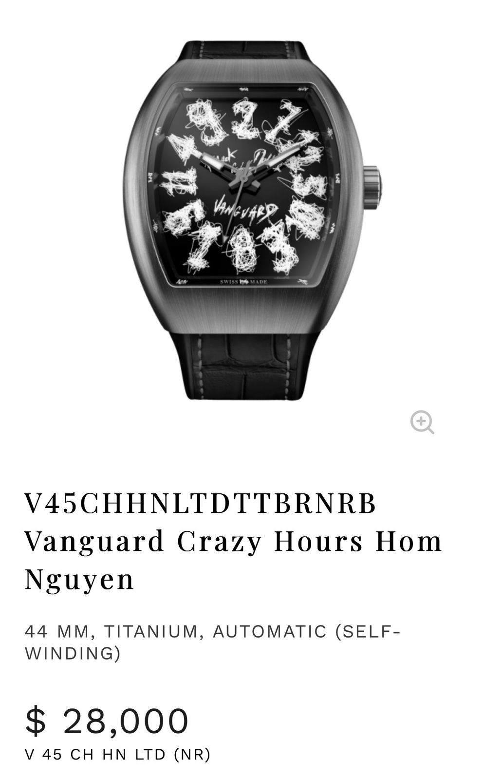 Franck Muller Vanguard Crazy Hours Popeye Edition