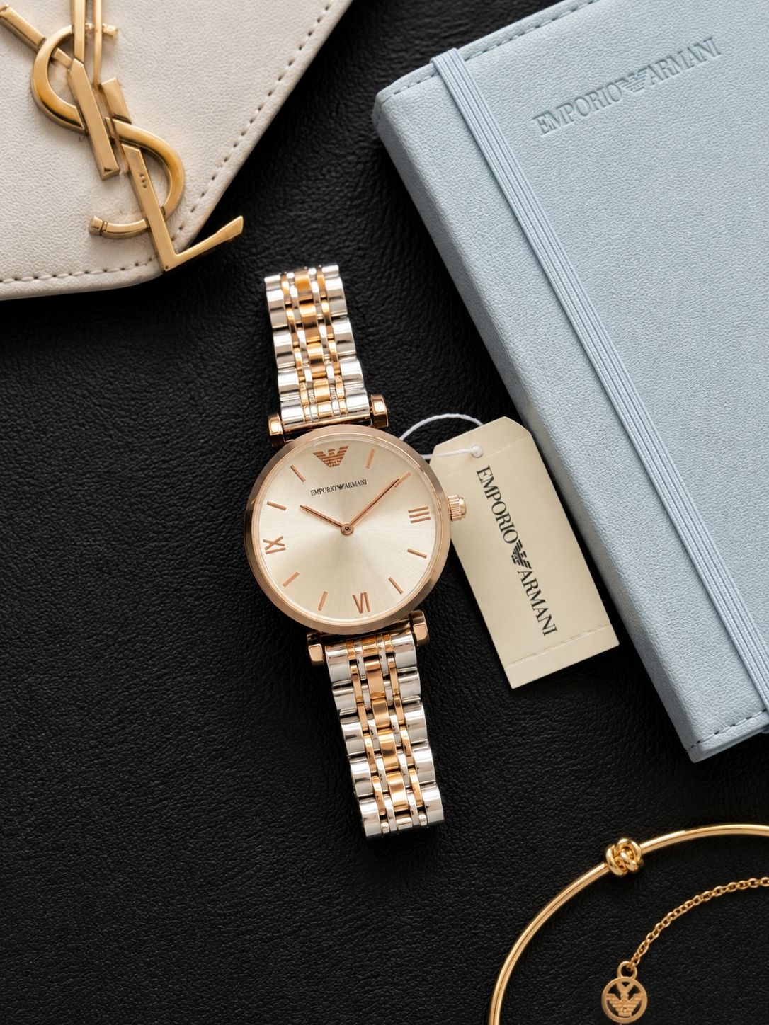 Emporio Armani Elegant White Dial