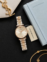 Emporio Armani Elegant White Dial