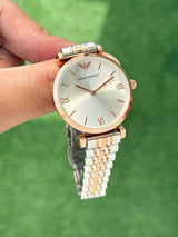 Emporio Armani Elegant White Dial