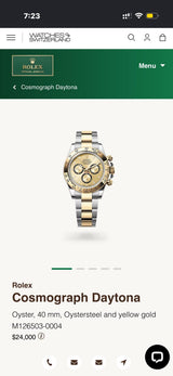 Rolex Daytona Cosmograph Two-Tone Oyster