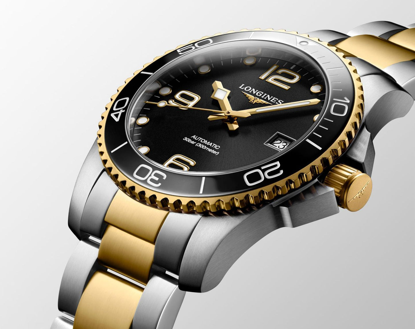 Longines Hydro Conquest Two-Tone Gold &amp; Silver