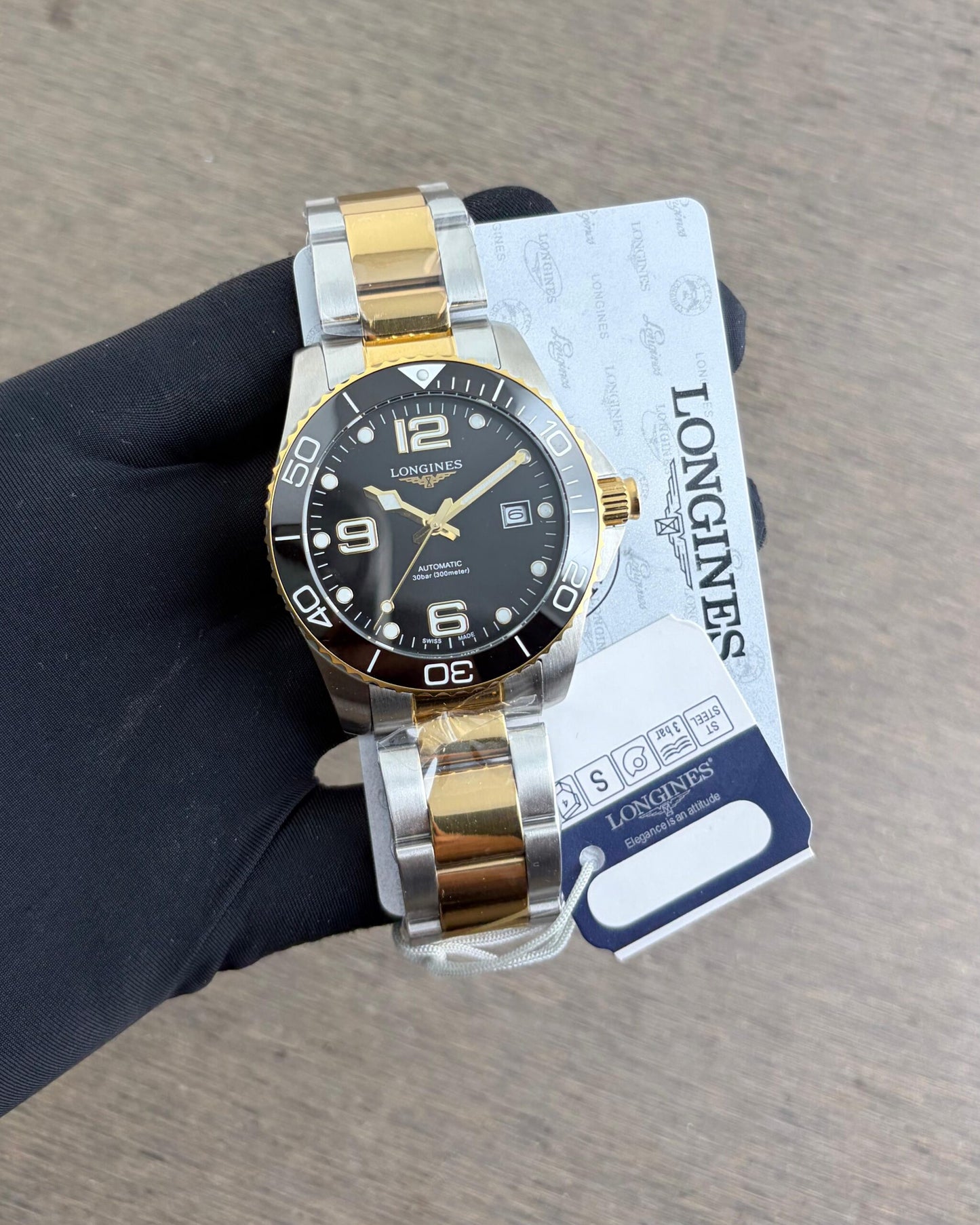 Longines Hydro Conquest Two-Tone Gold &amp; Silver