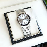 Bvlgari Classic Emerald White Sunburst Dial