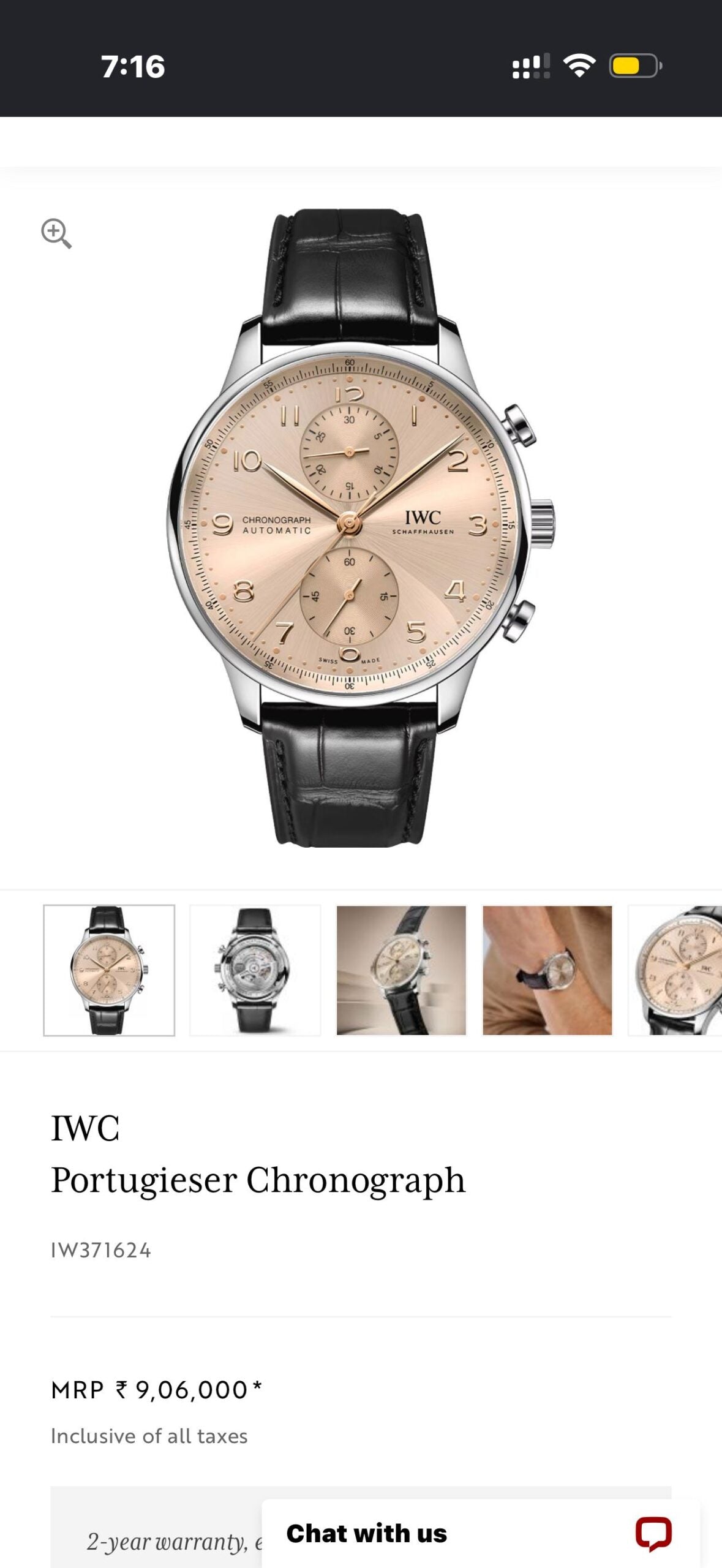 IWC Portugieser Chronograph IW371624