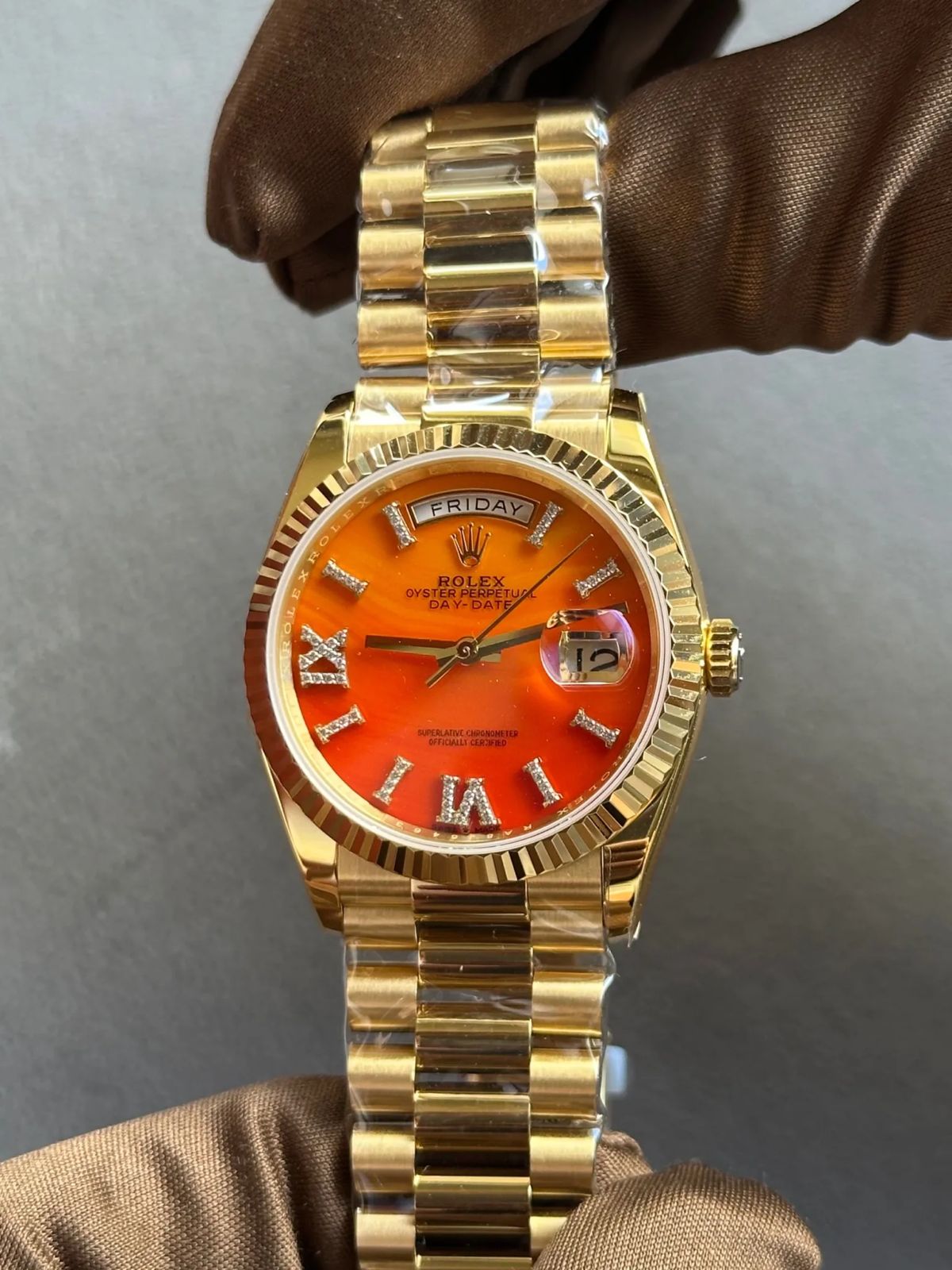 Rolex Day-Date Orange Dial