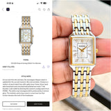 Fossil Raquel White Rectangular Dial
