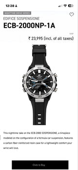 Casio Edifice Sospensione Digital