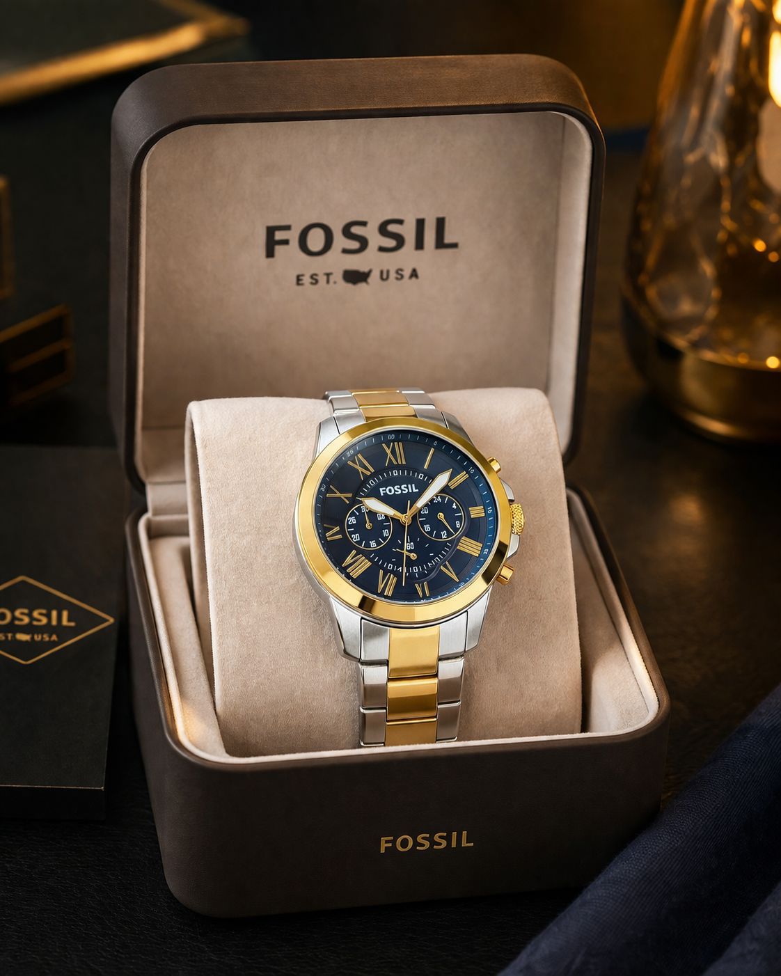 Fossil FS-6132 Blue Dial