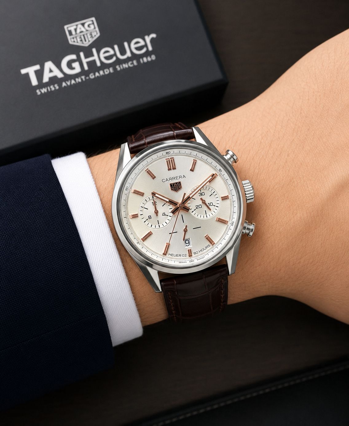 Tag Heuer Carrera White Quartz Chronograph