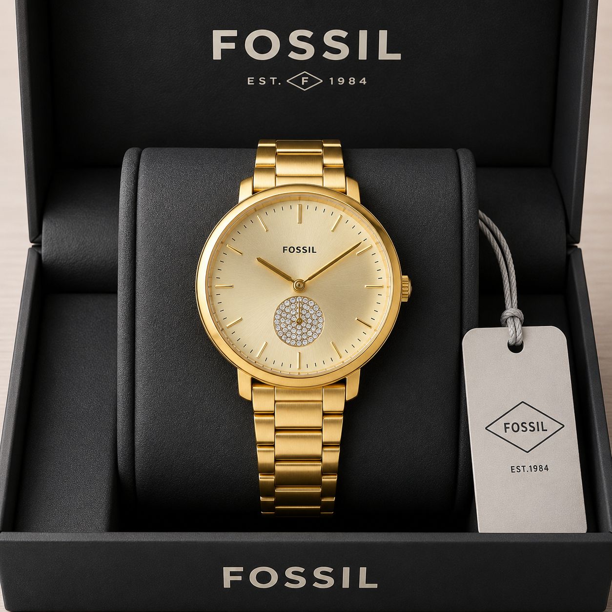 Fossil Women’s Gold Quartz