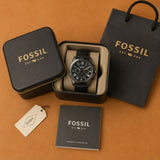 Fossil Chronograph Black Dial
