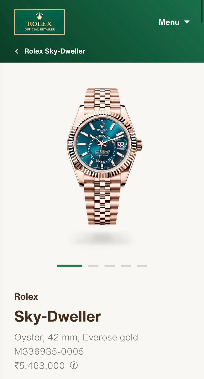Rolex Sky-Dweller Blue Dial