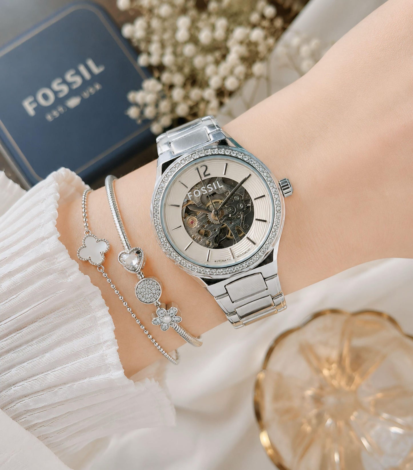 Fossil Eevie Skeleton Automatic BQ3788